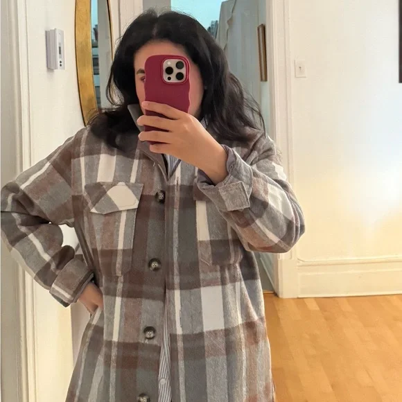 Dynamite Multi-Color Plaid Jacket - Picture 3 of 6